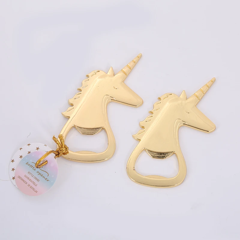 

Gold Bottle Opener with Unicorn Shape Design, Beer Bottle Opener, Wedding, Birthday Party Gift, Fashion Accessories