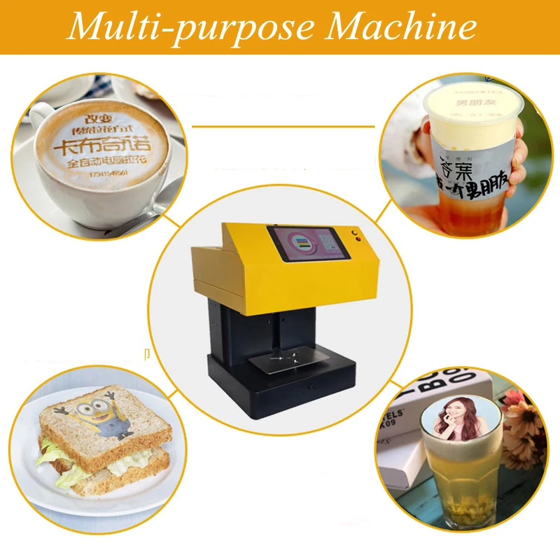 Coffee Latte Drawing Machine AC220V Coffee Latte Art Maker Edible Intelligent Automatic Milk Cap Milk Foam Printer Equipment