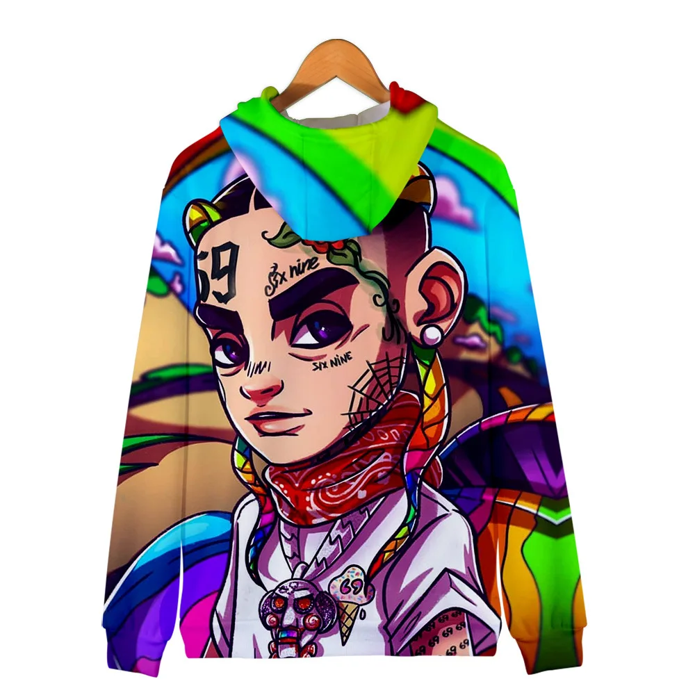 6ix9ine シックスナイン　マウスロゴ パーカー ブラック Bravado パーカー 6ix9ine シックスナイン / 長袖プリントパーカー