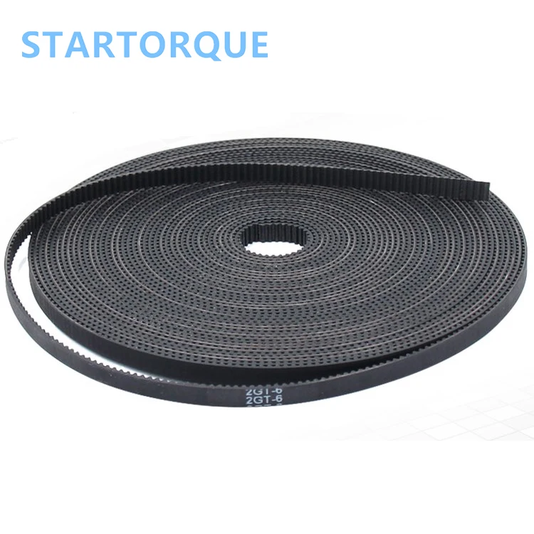 3D printer accessories 2GT synchronous belt wheel GT2 belt 6mm10mm rubber belt tooth opening PU steel wire