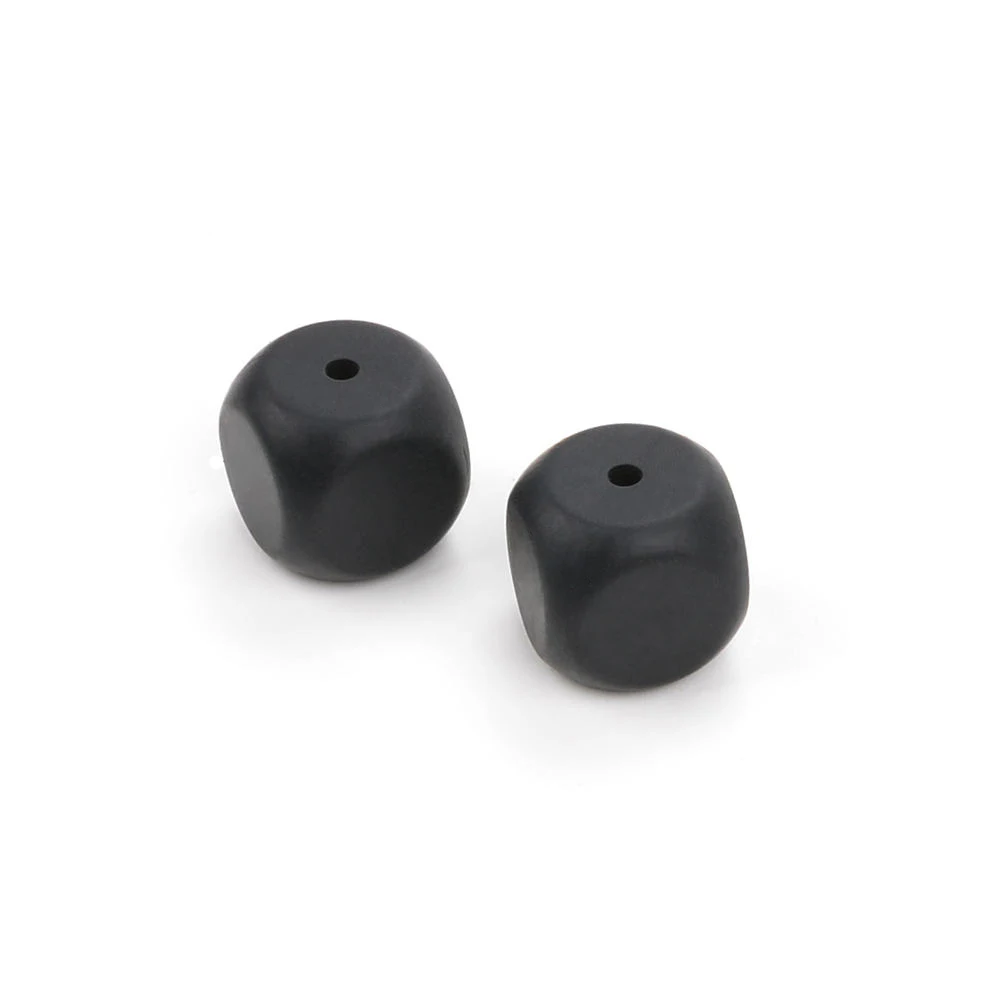 LOFCA 10pcs/lot Dice Loose Silicone Beads For making Necklace Bracelets Keychain Jewelry accessories