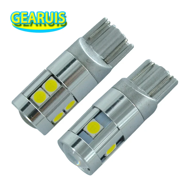 10X Car Styling t10 3030 9 smd 5smd W5W Canbus Error Free Non polarity Car Wedge Light Marker Lamp Reverse License Plate Bulb