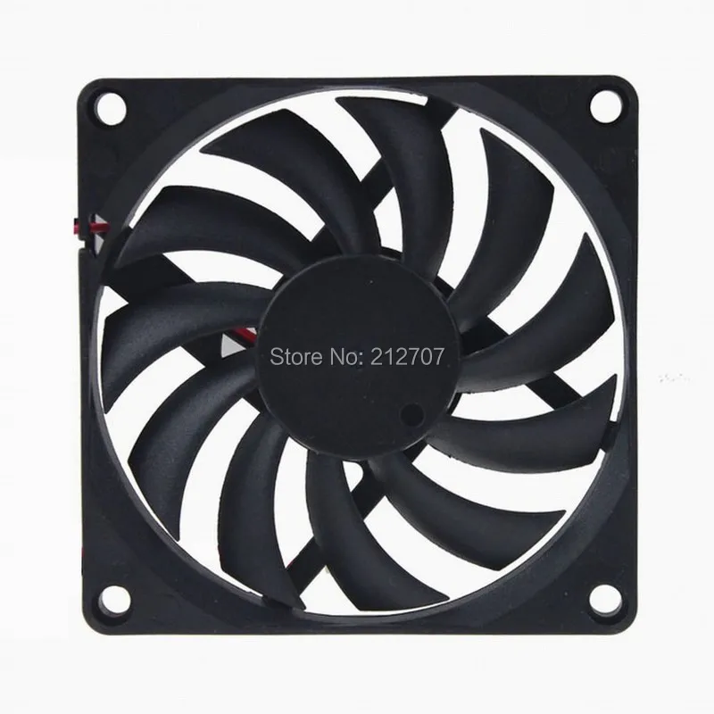 Imagem -05 - Gdstime-ventilador 2pin Cooler 8cm 80 mm 100 80x80x10 mm 12v 8010 Peças