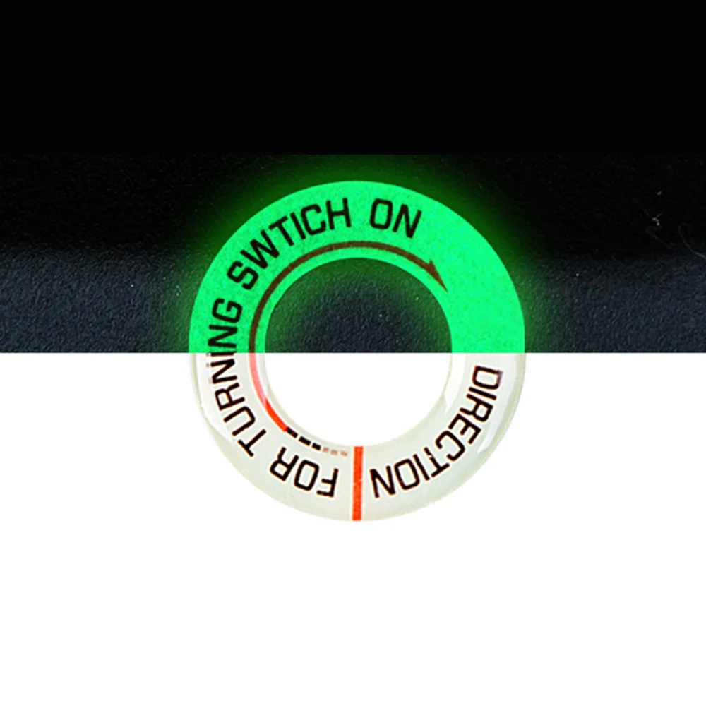 Motorcycle Car Sticker Glow Key Ring Hole Motorbike Lumunous Ignition Switch Sticker Decal Circle Light Decoration Universal