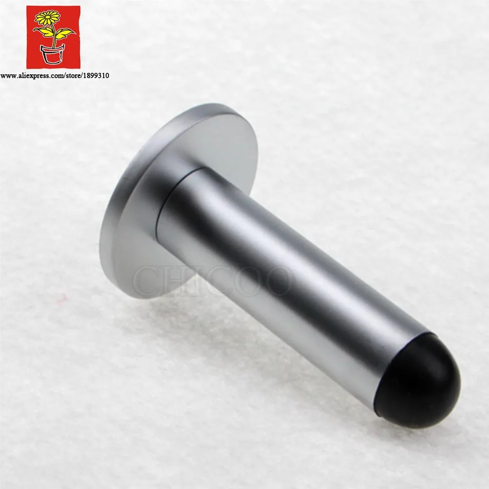 CHICOO Newly Arrived Wall Mounted Door Decoration Zinc Alloy Wooden Door Stopper Rubber Glass Door Stopper