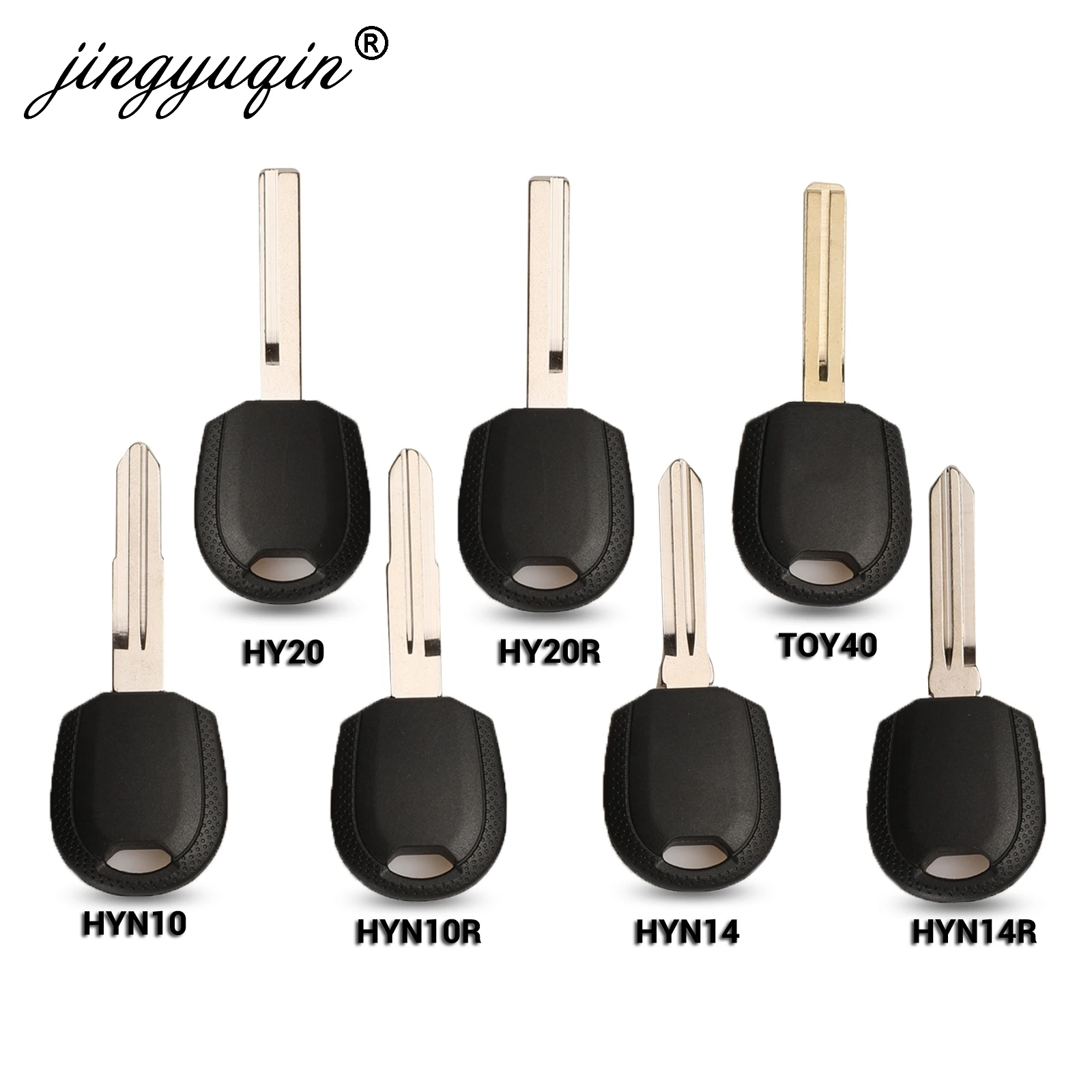 

jingyuqin 15pcs Transponder Key Blank For Hyundai Accent I30 IX35 Sonata NF Elantra Tucson Verna Kia Car Key Shell Case No Chip