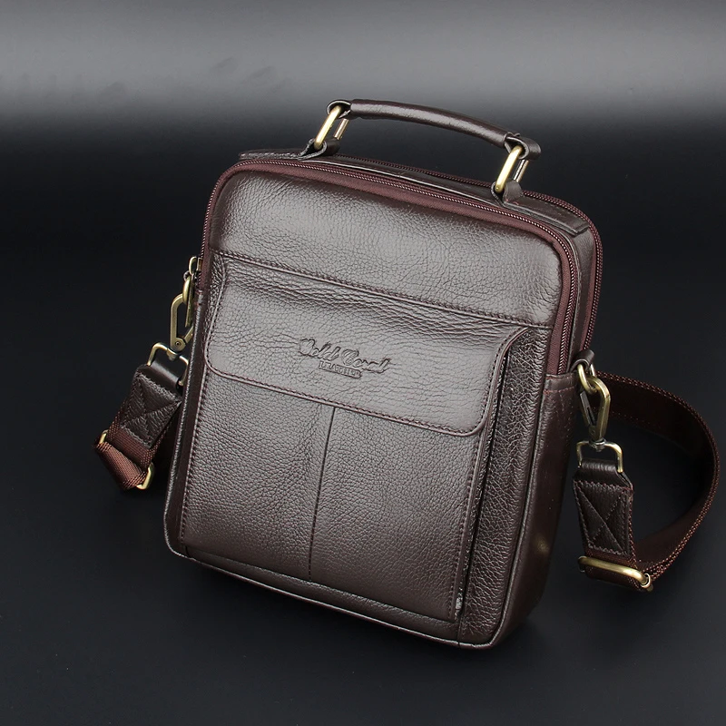 MEIGARDASS Genuine Leather Messenger Bags for Men Handbags Business Casual Shoulder Bag male Totes Flap Crossbody Bags bols