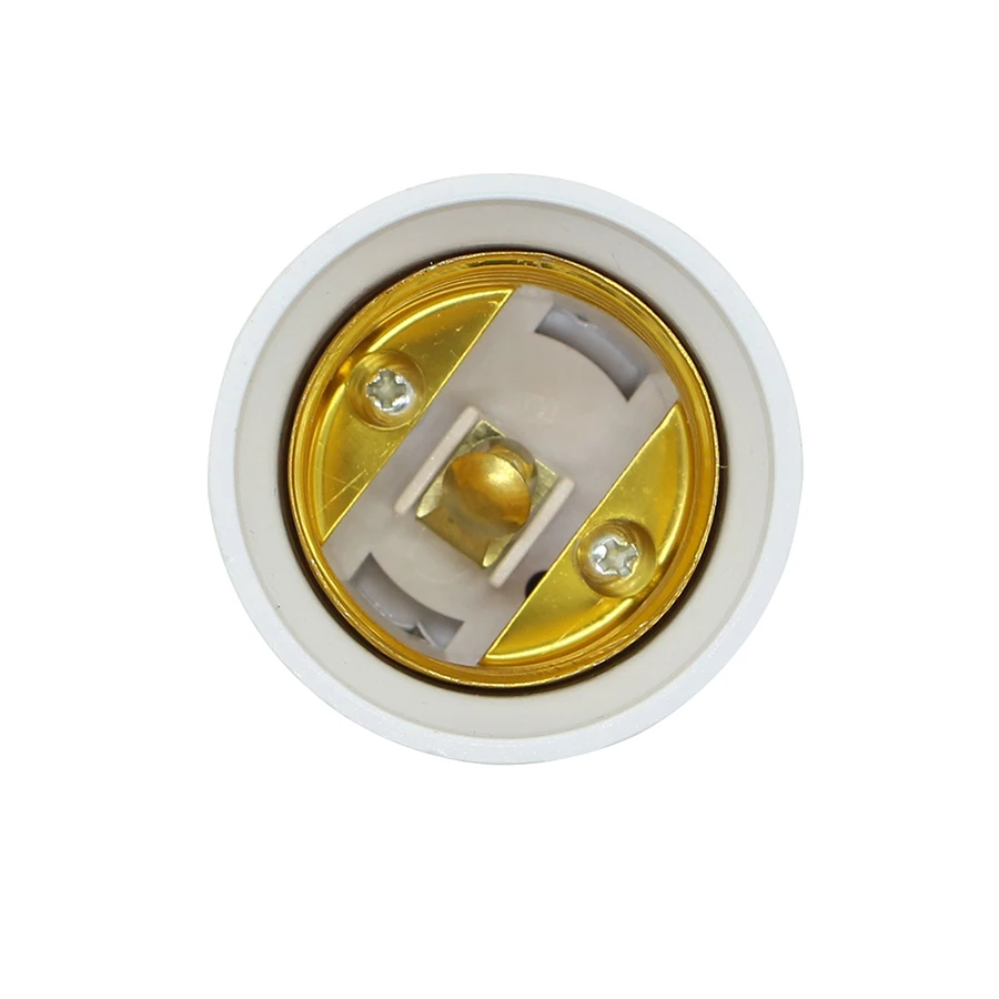 Adaptador de Base de bombilla GU10 a E27, conector bi-pin a Edison, convertidor de enchufe de luz de tornillo resistente al calor hasta 200 ℃, sin