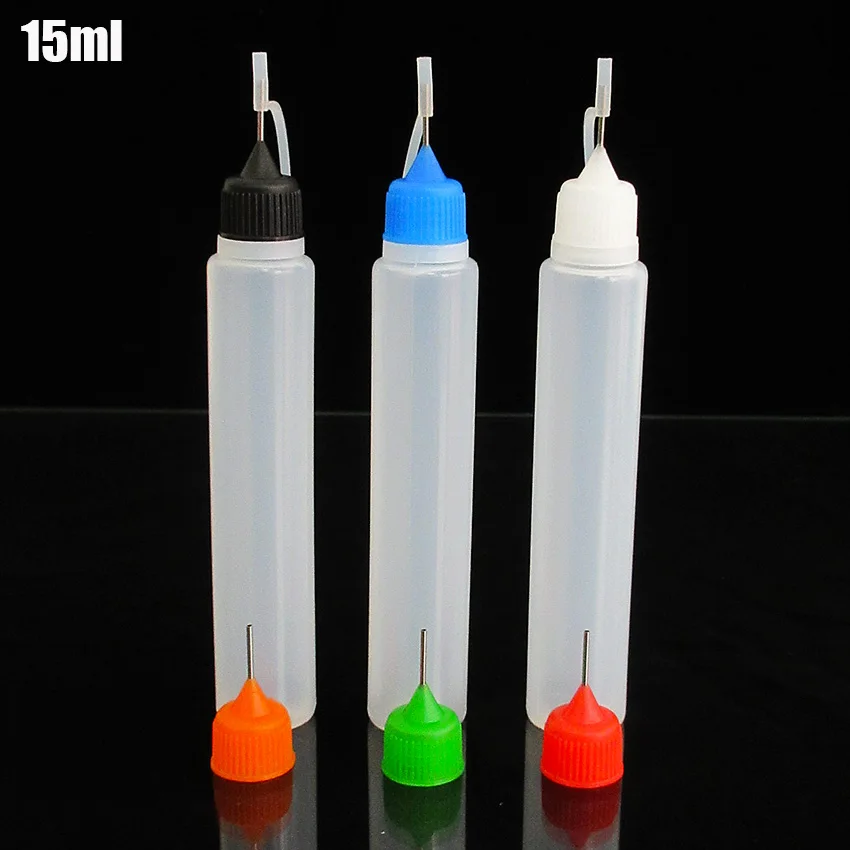 Plastic Pen Shape ,Unicorn Bottle with Needle Cover,30ml Long Soft Squeeze Bottle for E Liquid 10pcs