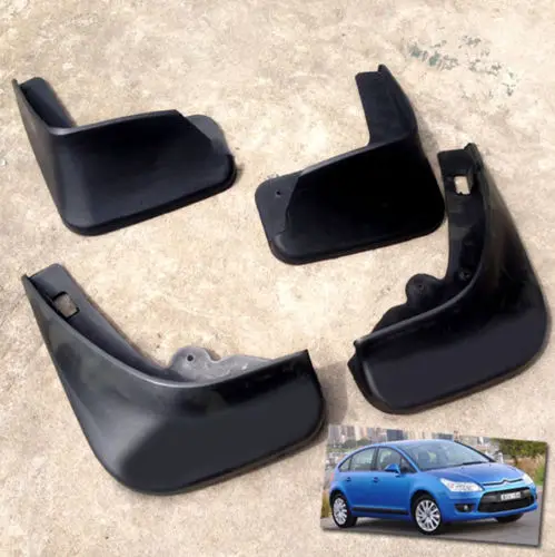 FOR 04~10 CITROEN C4  HATCHBACK MUD FLAPS SPLASH GUARD MUDGUARDS MUDFLAPS