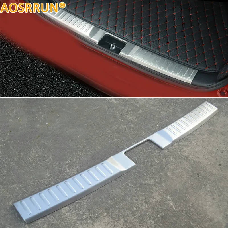 AOSRRUN Stainless Steel Inner Rear Bumper Protector Sill Car Accessories Trunk Car Accessories For Suzuki Vitara 2015 2016