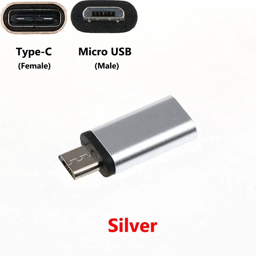 cltgxdd Type-C Female Connector to Micro USB Male Converter Data Adapter High Speed Android Certified Cell Phone Accessories