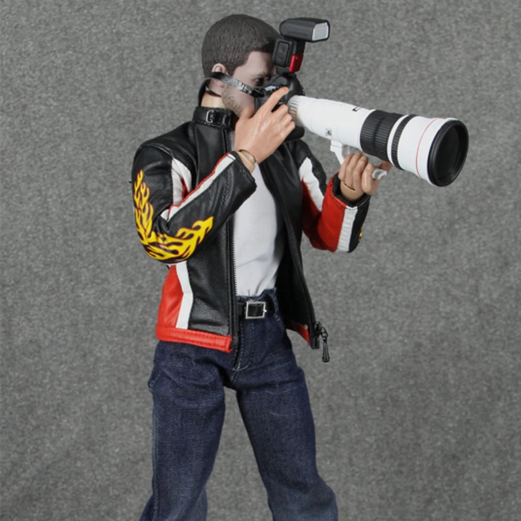 High Quality 1/6 Scale DSLR Digital Camera & Lens Set for 12'' Action Figure Accessories Unisex Toys Children Kids Birthday Gift