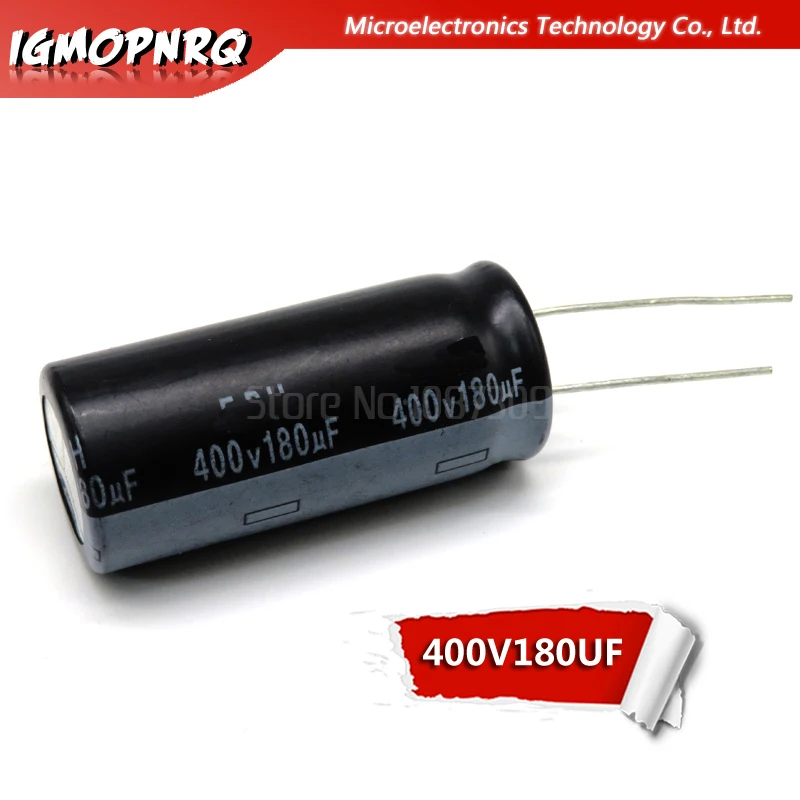 5 шт. электролитический конденсатор с алюминиевой крышкой, 400V180UF объем 180 мкФ 400V 18*40 мм
