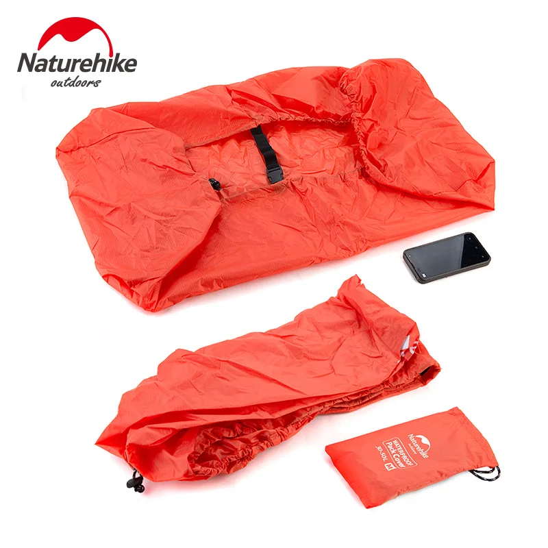 Naturehike 210T Fabric Mountaineering Bag Knapsack Cover Backpack Waterproof Pack Covers Accessories 20-30L 30-50L 50-75L PU2000