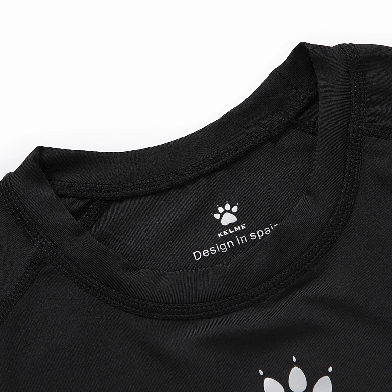 KELME T-shirt da corsa da uomo Camicie a compressione Bodybuilding Calzamaglia sportiva Maniche lunghe Esercizio Allenamento Fitness 3891113