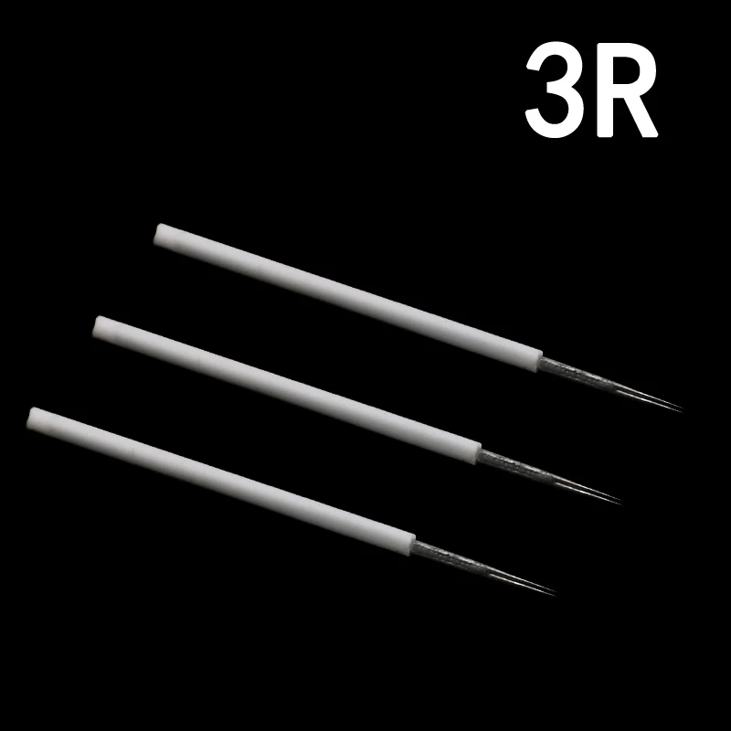 

100pcs 3R Merlin Tattoo Needles For Permanent Makeup Eyebrow and Lip Designs Deluxe Merlin Machine 100 pcs needle tip for gift