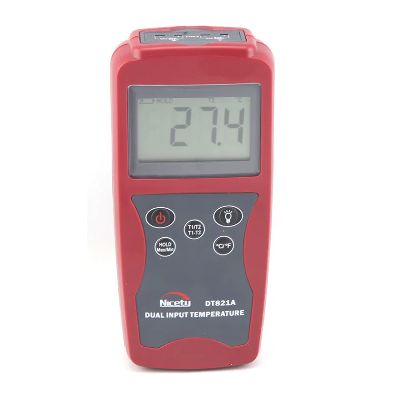 Contact thermometer, DT821A thermocouple thermometer, digital thermometer