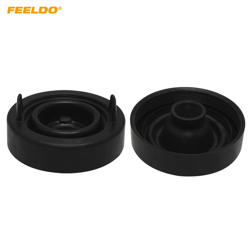 

FEELDO 2Pcs Waterproof DustProof Cover Rubber H4 80mm-80mm Anti-Dust Sealing Cover Cap For Car LED/HID Headlight #5604