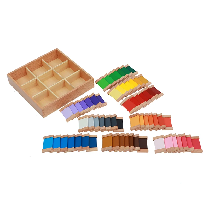 

Montessori Colored Tablets Box Sorting N Matching Game for Children Sensory Materials for Visual Sense Early Childhood Education