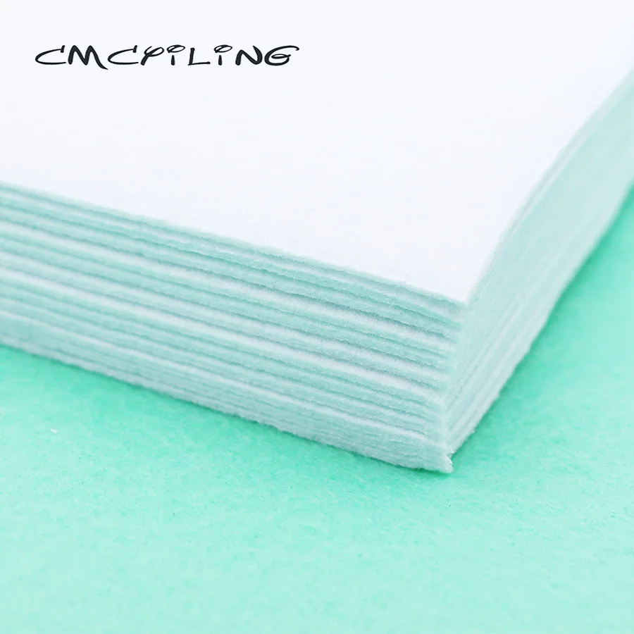 CMCYILING White Felt 1.5 MM Thickness Polyester Cloth For DIY Sewing Crafts Scrapbook ,Non-Woven Sheet Fabric 10Pcs/Set 20*30cm