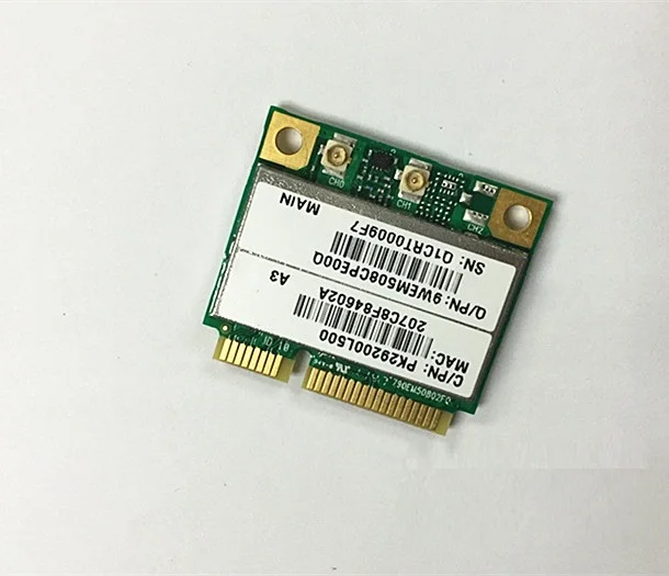 New For Atheros AR9382 AR5BHB116 Half Mini PCI-E 2.4GHz/5GHz Wireless Card 300Mbps