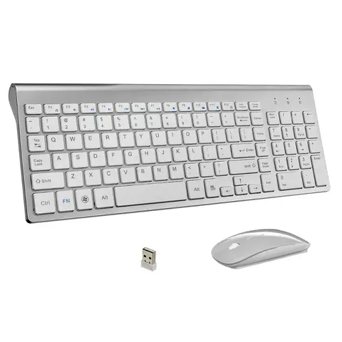 Ultra-Thin Wireless Keyboard and Mouse Set for Business NVAHVA