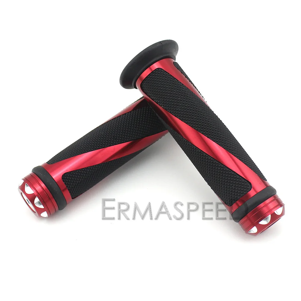 Universal Grips Motorcycle Handlebar 22mm CNC Motocross Motorbike Bar Accessories Motorcycle Scooter Street Bike Handle Grips