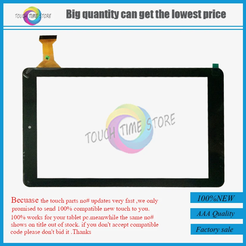 

Free shipping 10.1'' inch Tablet PC handwriting screen RJ899 VER.00 touch screen Tablet PC Touch screen digitizer panel Repair