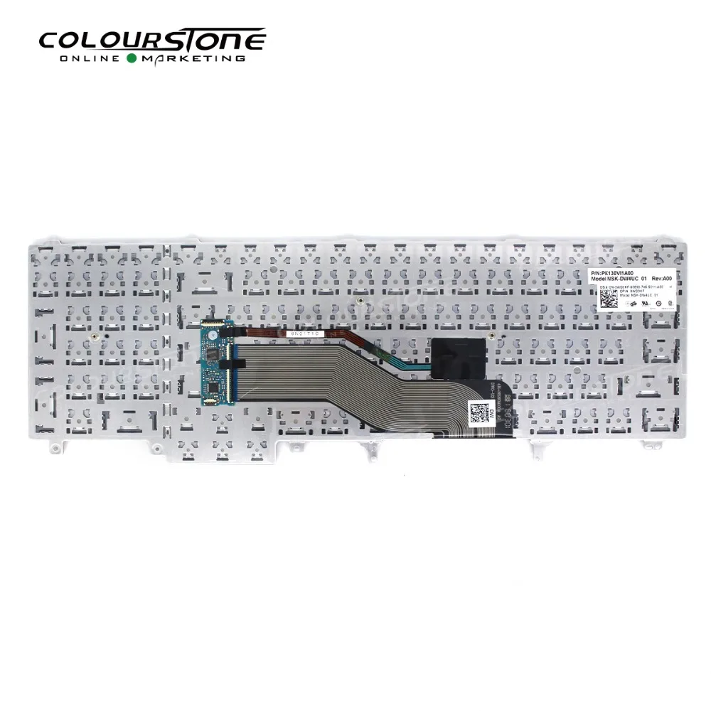 لوحة مفاتيح الكمبيوتر المحمول الأمريكية E6520 لأجهزة Dell E6520 E6530 E6540 E5520 E5520M E5530 أسود أمريكي
