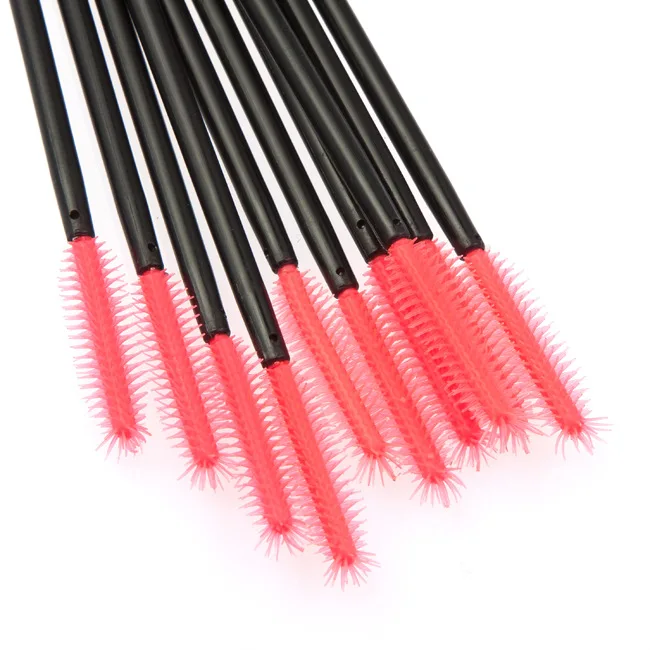 Wholesale 10,000pcs New Magenta Tentacles Disposable Mascara Wands Brush silicone eyelash brush Spooler Free DHL/FEDEX Shipping