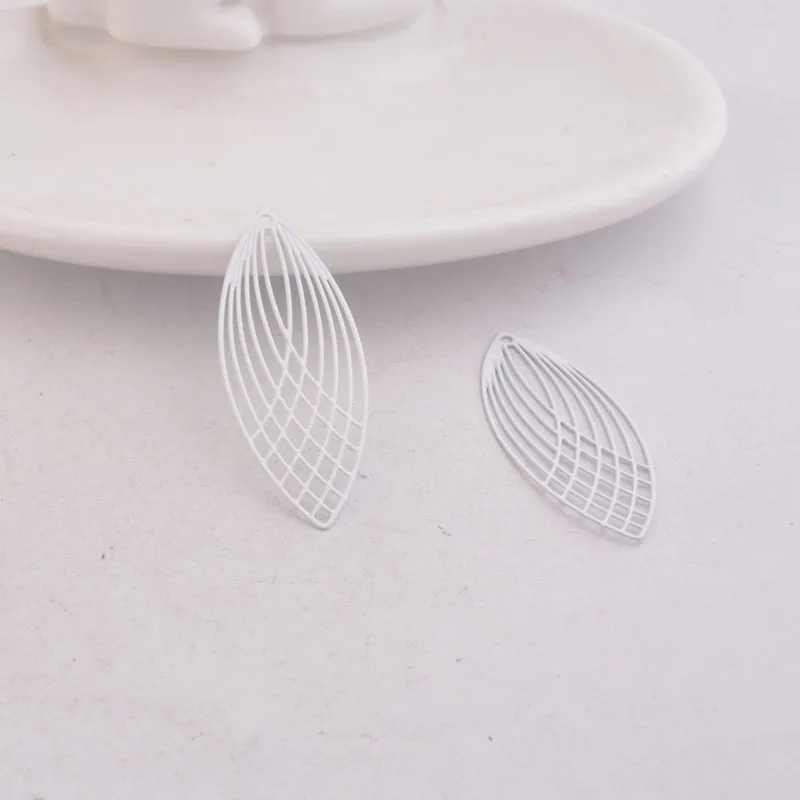 50 Stück AC8987 15mm*40mm Große Ovale Anhänger DIY Schmuckkomponenten – Detail 15