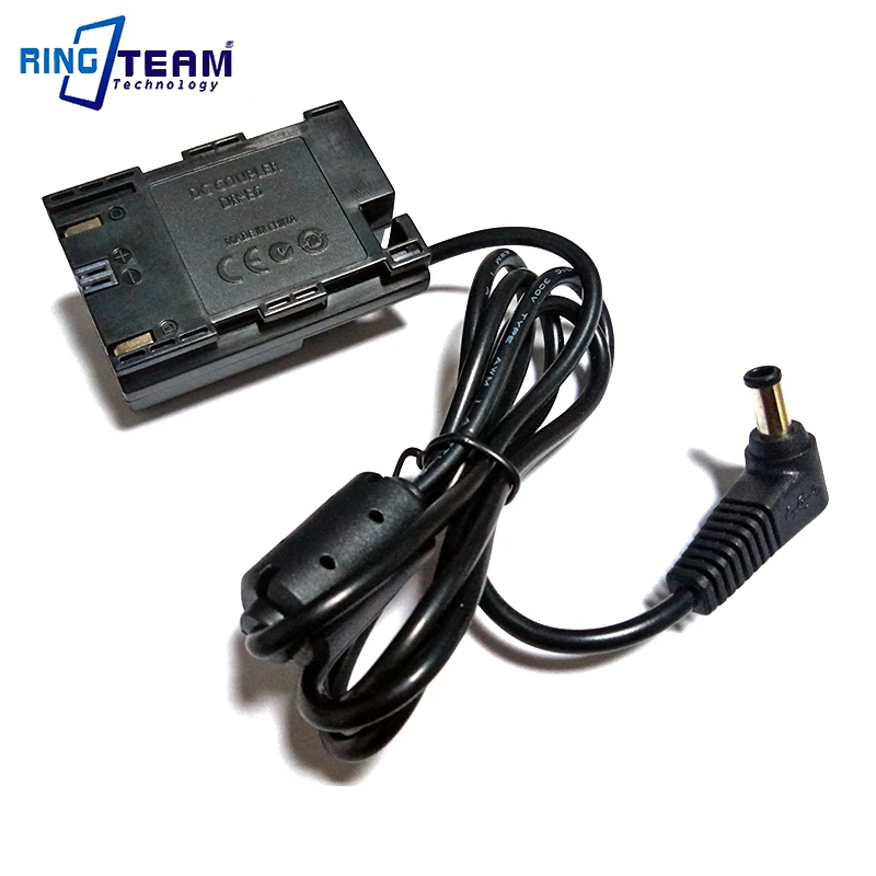 Crane2-acoplador de LP-E6 DC para cámara Canon, 5,0x3,0mm, ACK-E6, EOS, 5D, Mark II, III, IV, 5D2, 5D3, 5D4, 6D, 6D2, 7D, 7D2, 70D, 60D, 80D, 90D