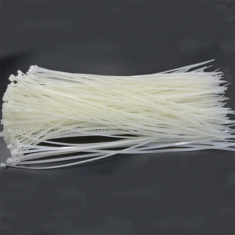 50Pcs/pack 5 *350mm high quality white  color Factory Standard Self-locking Plastic Nylon Cable Ties,Wire Zip Tie