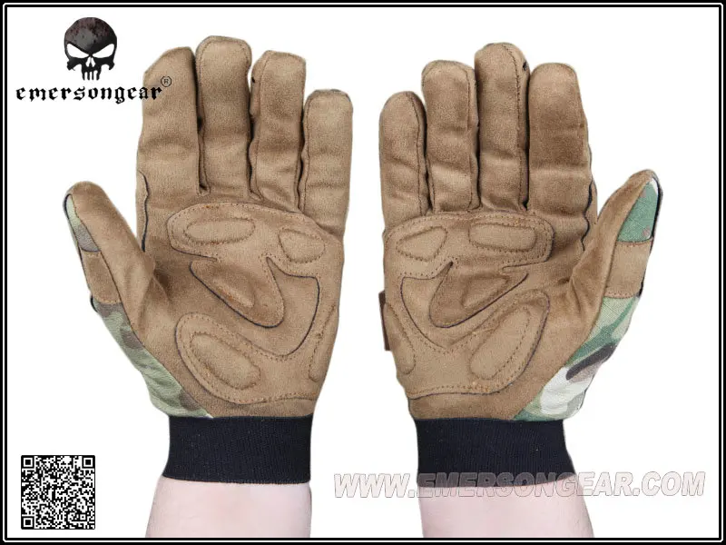 Tactical Full Finger Camouflage Glove, MC EM5368, Lightweight, Tactical