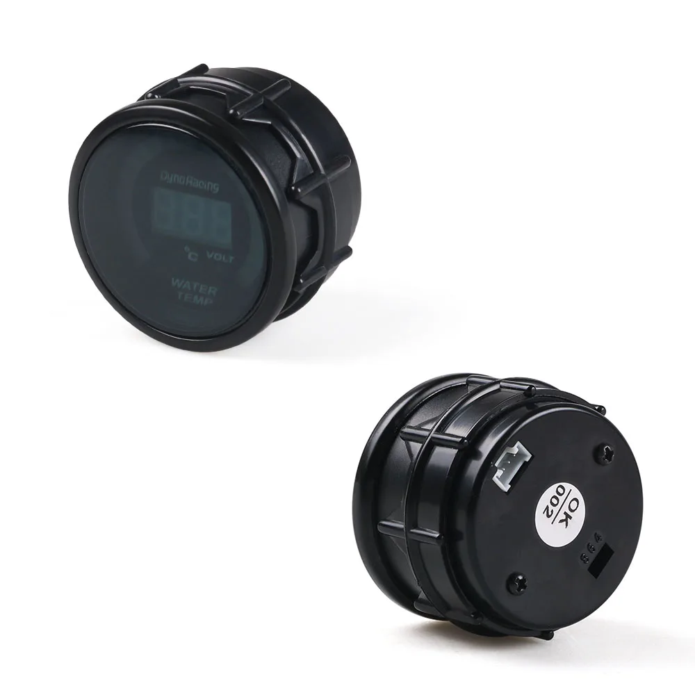 Dynoracing 2" 52MM Digital 20 LED Boost bar psi Vacuum Water temp Oil temp Oil press Voltmeter Air/fuel ratio EGT temp RPM Gauge view 4