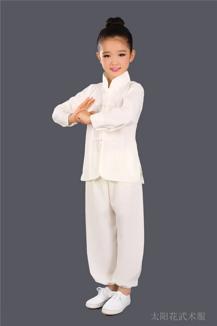 Ropa tradicional china para niños, disfraz de Wushu, conjuntos de TaiChi para Actuaciones Escénicas, uniforme de KungFu, vestido de ejercicio