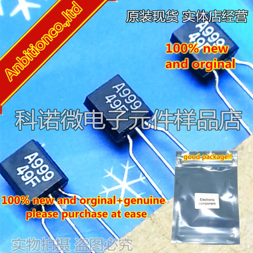 

10pcs 100% new and orginal 2SA999 A999 TO-92 in stock