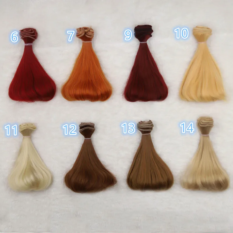 1 pcs 15cm doll wigs for 1/3 1/4 1/6 BJD SD Ye Luoli Chole DIY doll Wigs semicircle inner buckle doll wigs fapai