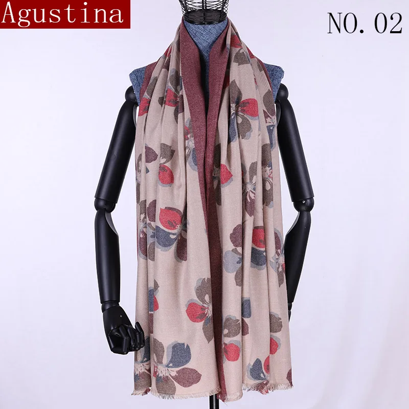 

Cashmere thick scarf fashion Print Soft winter long scarves for women shawl wrap luxury fallow hijab high designer brand qualit