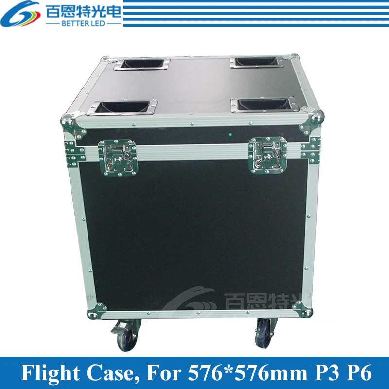 P3 P6 Die casting aluminum Rental LED display cabinet Flight Case, 1 Flight case Pack 6 pcs 576mmX576mm Cabinet