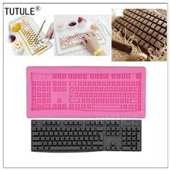 Gadgets,3D Keyboard Silicone Fondant Mould Baking DIY Keyboard Letter Candy Fondant Chocolate Cake Silicone Mold