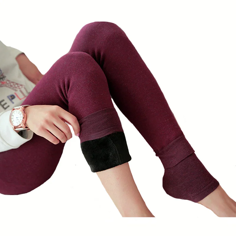 HAKCI-Leggings en Velours et Cachemire pour Femme, Haute artificiel asticité, viser Optiques, Chauds et Colorés, Tendance Hiver