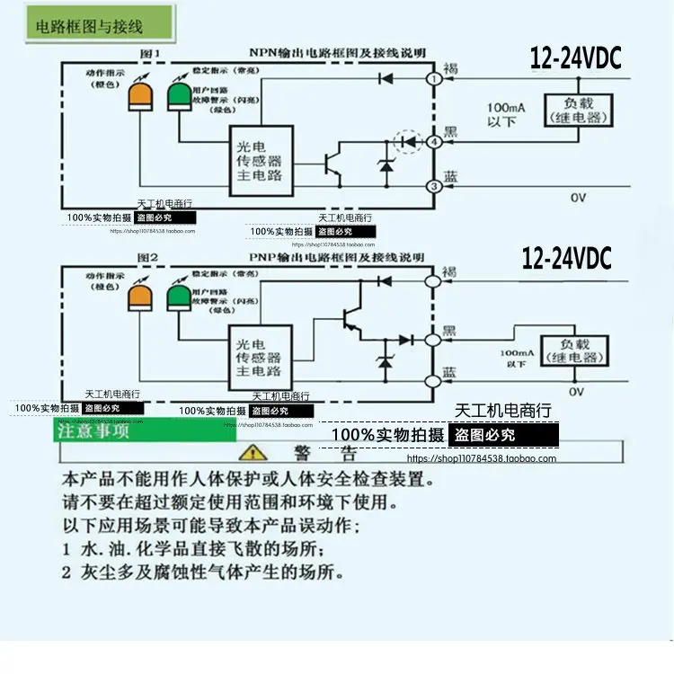 เชิงคุณภาพขนาดเล็กสแควร์เลเซอร์ Photoelectric SWITCH กระจายการสะท้อนแสงเลเซอร์ NPN PNP DC สามสาย