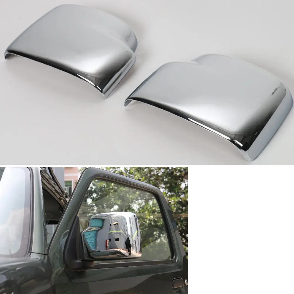 For Suzuki Jimny Side Wing Mirror Rearview Trim Cover Car Styling Sticker Chrome ABS Anti-scratch Decor Accessories 2007-2015