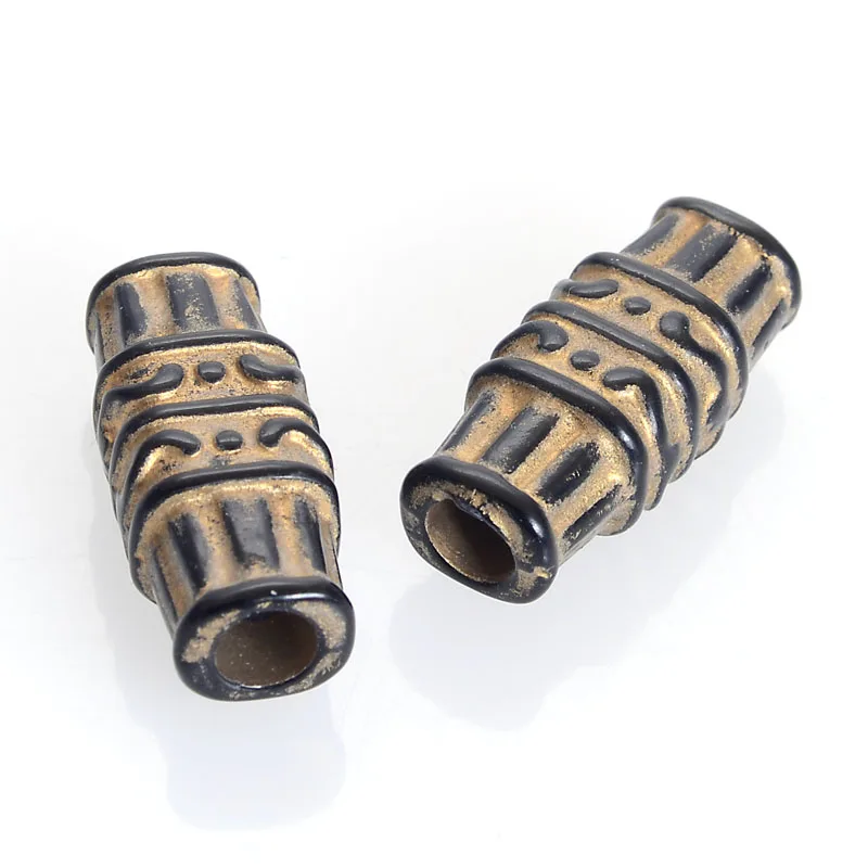 Wholesale 350 Pcs/Lot Fluted Corrugated Antique Design Spacer Loose Tube Beads For Diy Handmade Jewelry Making Findings