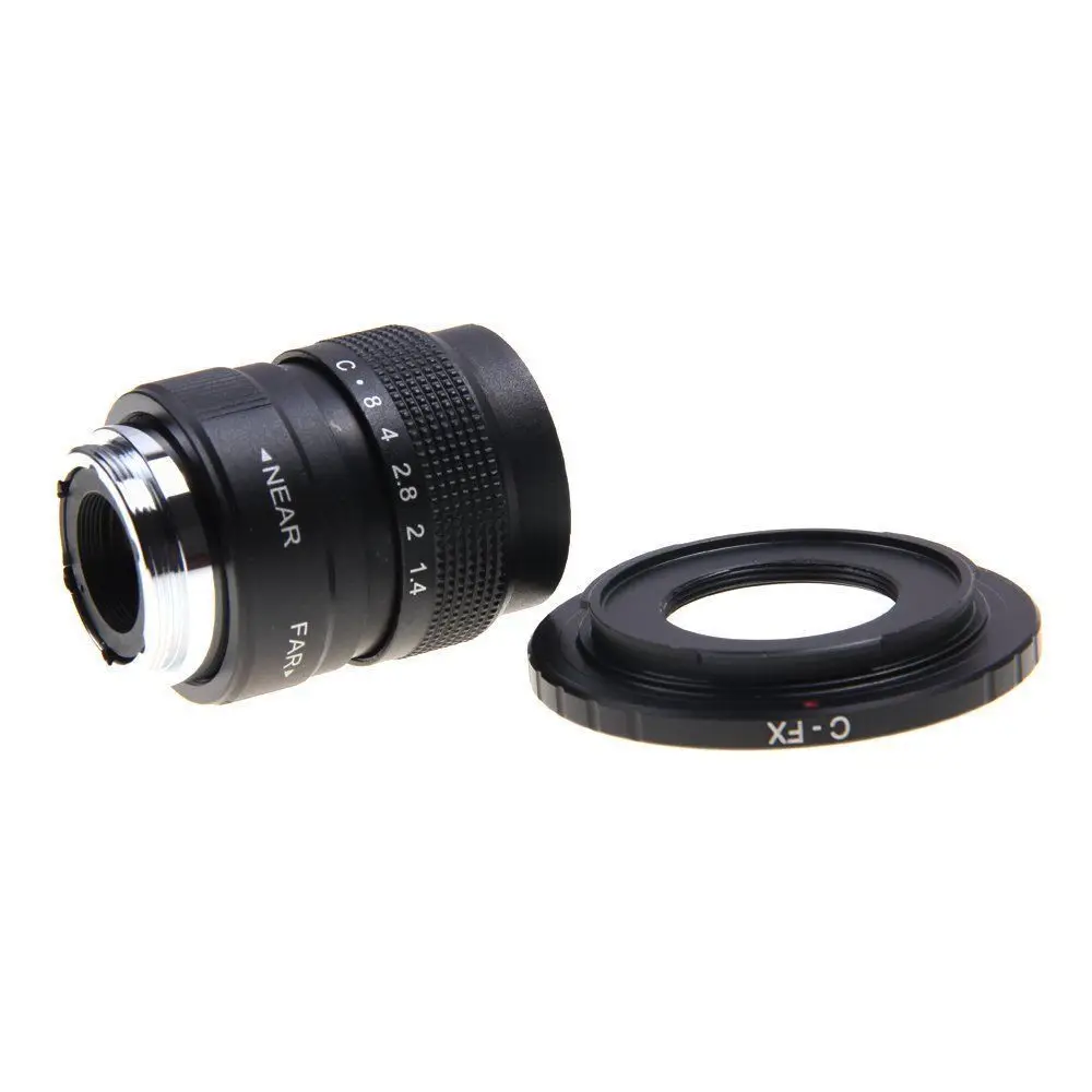 FUJIAN 25mm F1.4 C Mount CCTV f1.4 camera Lens +C-FX for Fuji Fujifilm X-E2 X-E1 X-Pro1 X-M1