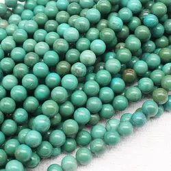 Natural Turquoises Round beads 4-12mm 15inch per strand, DIY Jewelry Making Beads ,We provide mixed wholesale for all items!