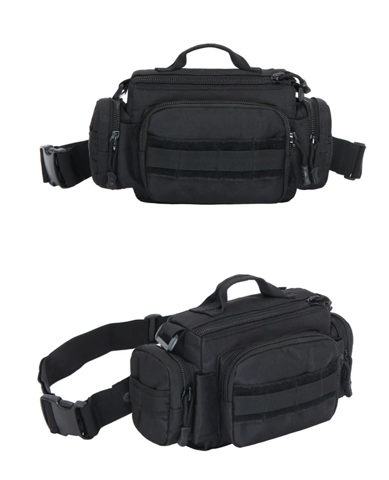 Männer Taille Tasche 1000D Nylon Wasserdichte Fanny-Pack Gürtel Hüfte Bum Sling Brust Taschen Daypack Military Reise Assault Molle Tasche – Detail 30
