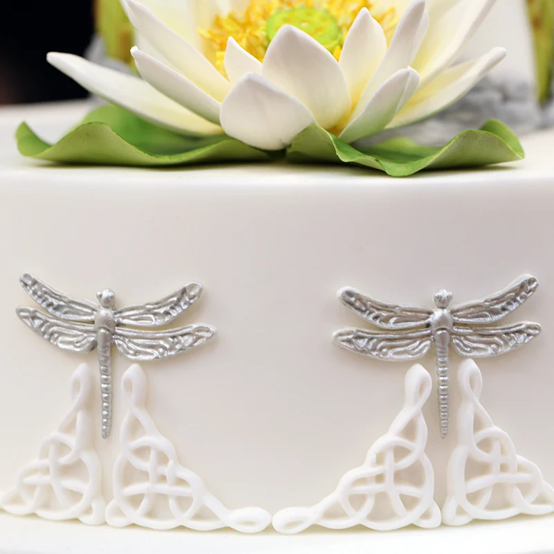 Luyou DIY Dragonfly Silicone Mold Candle Polymer Clay Molds Fondant Cake Chocolate Mould DIY Kitchen Baking Tools